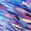 Fish Stream Painting Very Peri Color 90x70cm - Image 5