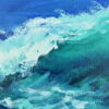 Wave oil painting