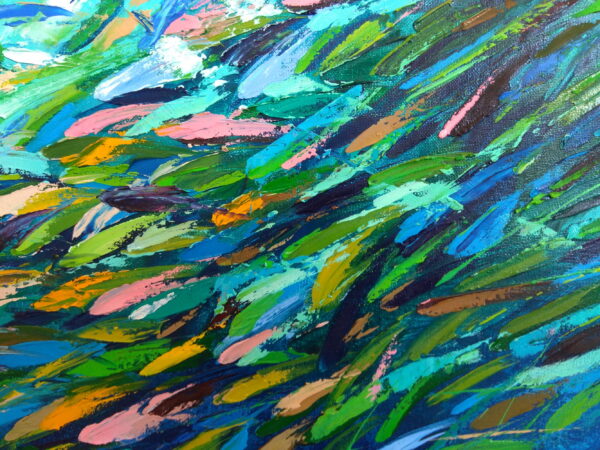 impasto painting fish