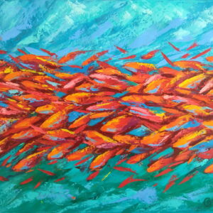 Red Fish Painting