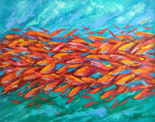 Red Fish Painting