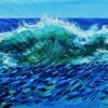 Fish in Waves Painting