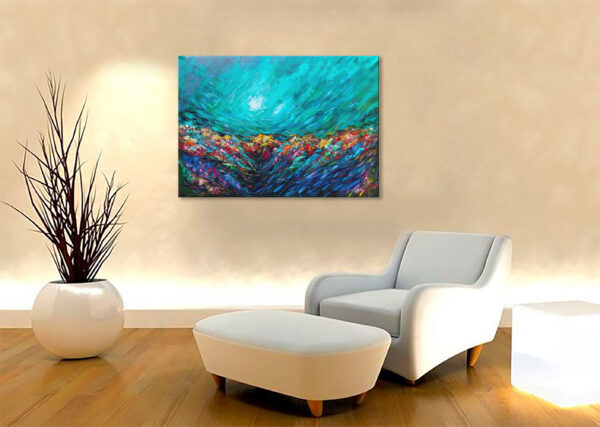 Emerald Coral Reef Painting