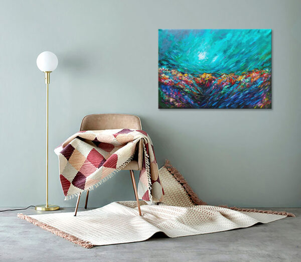 Emerald Coral Reef Painting