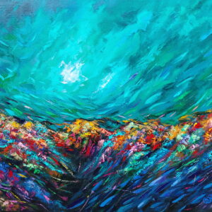 Emerald Coral Reef Painting