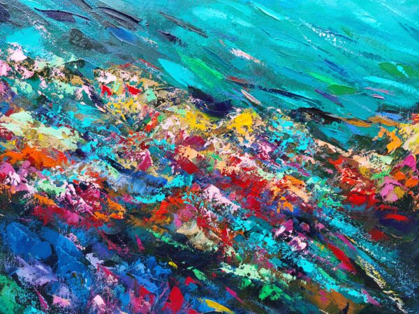 Emerald Coral Reef Painting