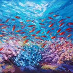 Coral painting Underwater