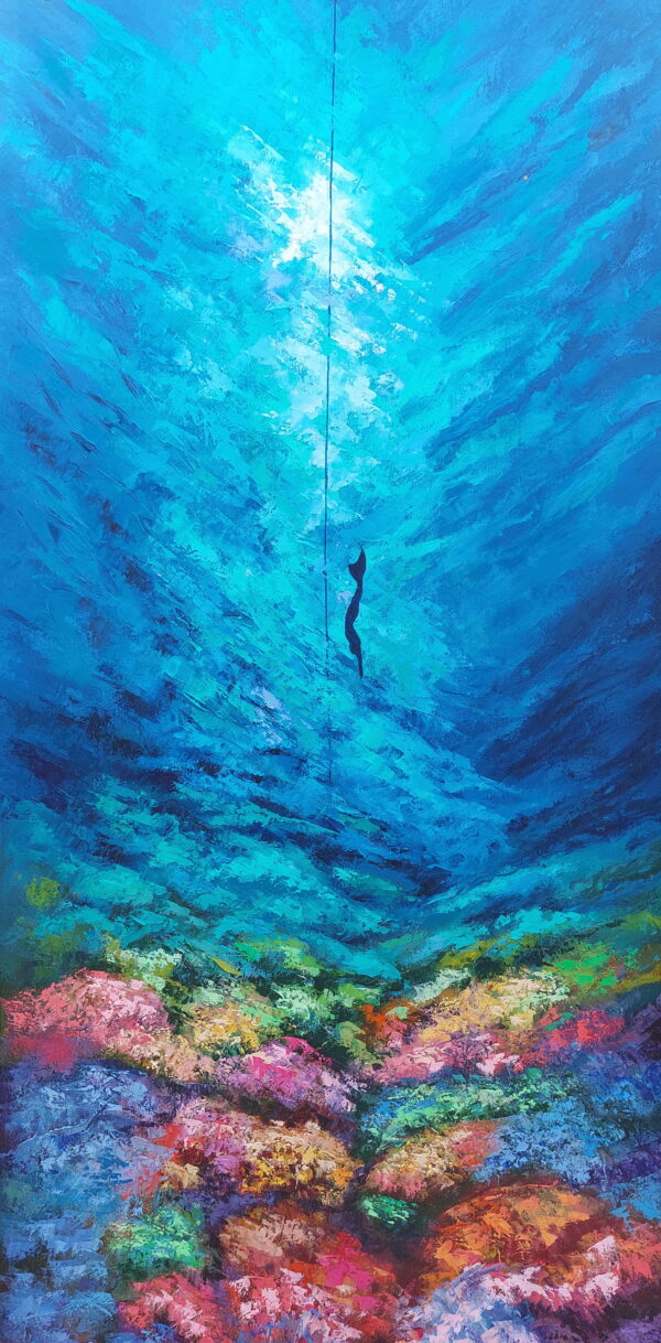 Free Diving Painting