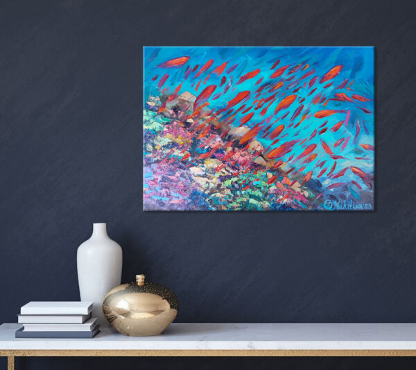 Coral Painting Underwater Original Art