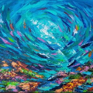 Ocean Painting Fish Underwater