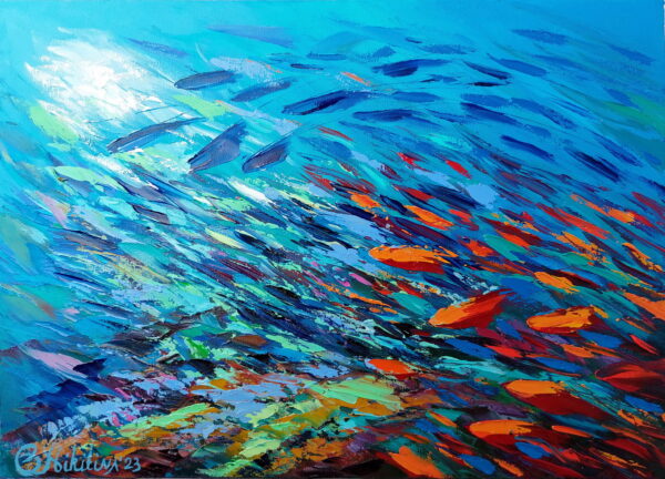 Hawaii Painting Coral Reef