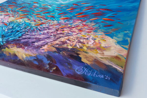 Coral painting Underwater