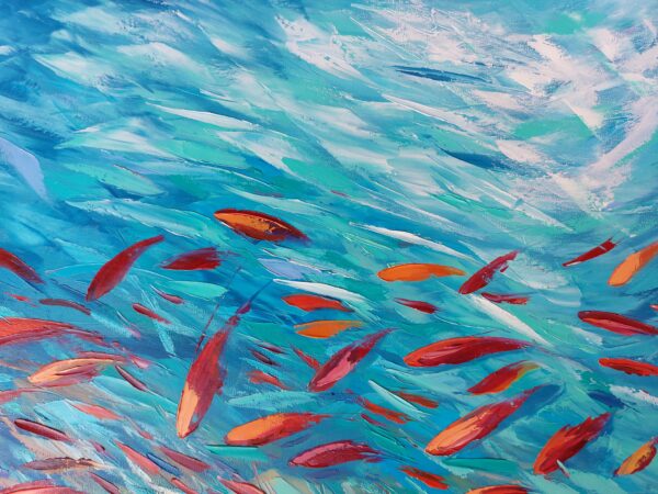 Red Fish painting