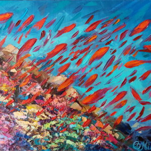 Coral Painting Underwater Original Art