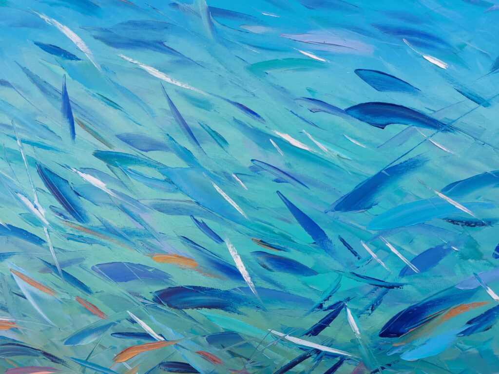 Underwater art fish painting