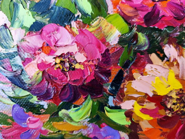 Dahlia Painting Flowers Original Art