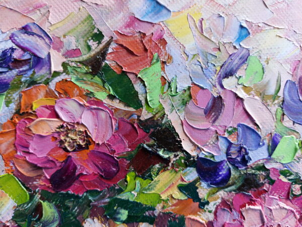 Dahlia Painting Flowers Original Art