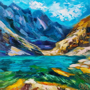 Rocky Mountains painting
