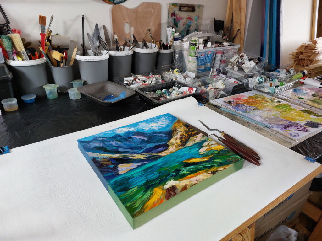 Rocky Mountains painting