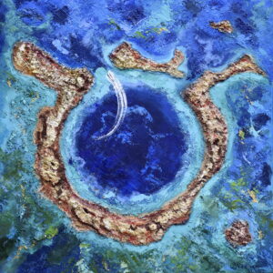 belize blue hole painting