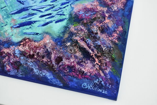 Textured Coral Reef Painting