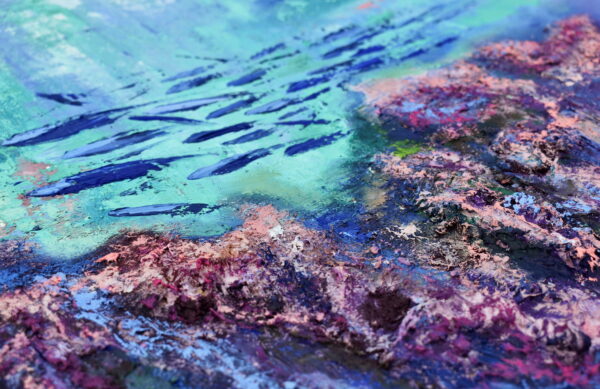 Textured Coral Reef Painting