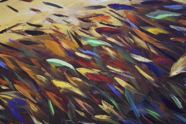 Golden Cave Fish Painting