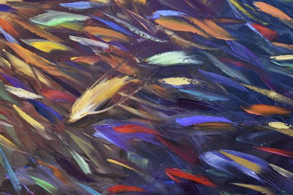 Golden Cave Fish Painting