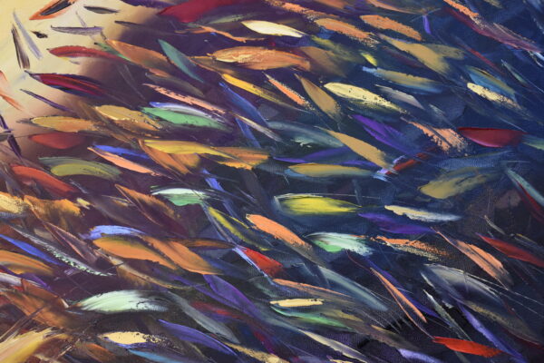 Golden Cave Fish Painting