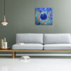 Belize Blue Hole Painting Textured Seascape 50x50cm - Image 9