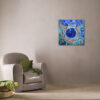 Belize Blue Hole Painting Textured Seascape 50x50cm - Image 10
