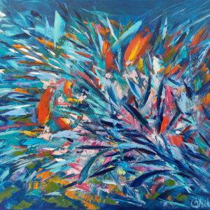 Abstract Fish Painting Underwater Art