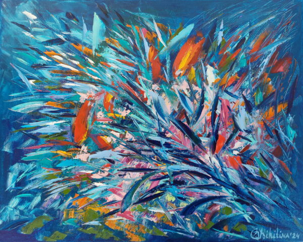 Abstract Fish Painting Underwater Art