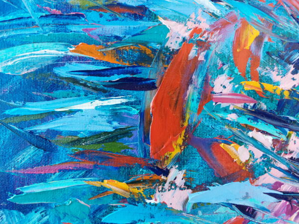 Abstract Fish Painting Underwater Art