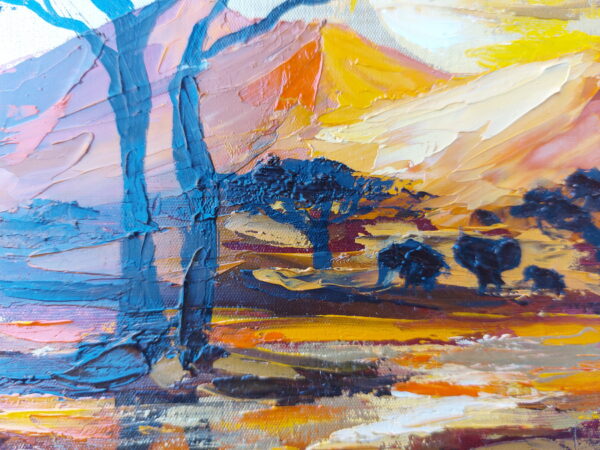 Savannah Painting Africa Landscape