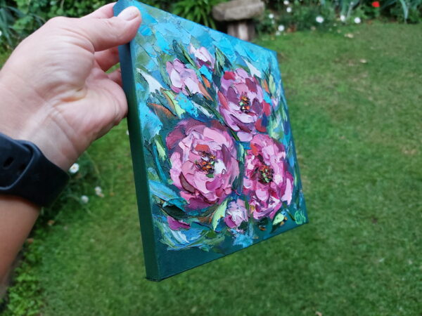 Peony Painting Oil Original Art