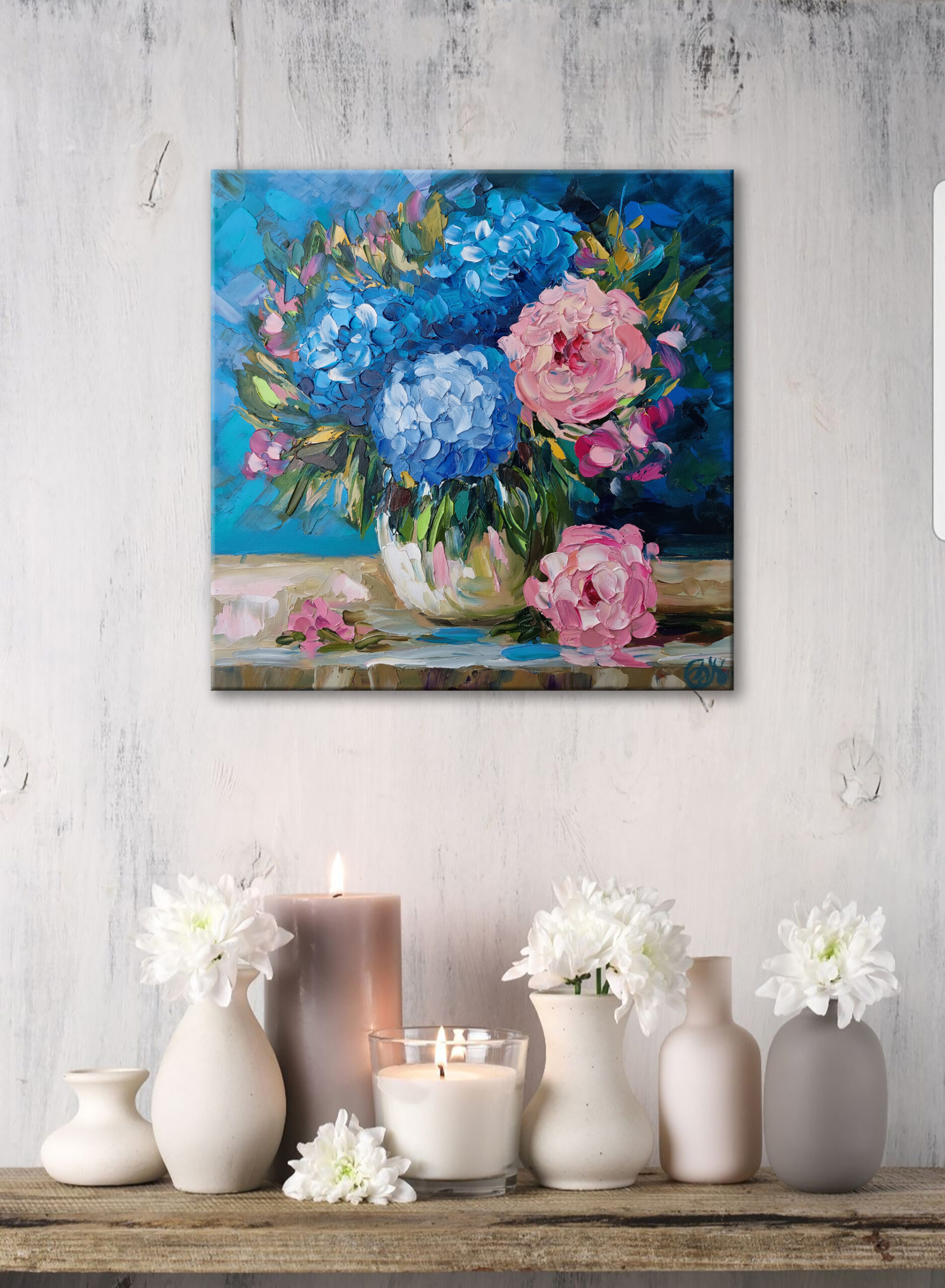 Hydrangea Painting Bouquet