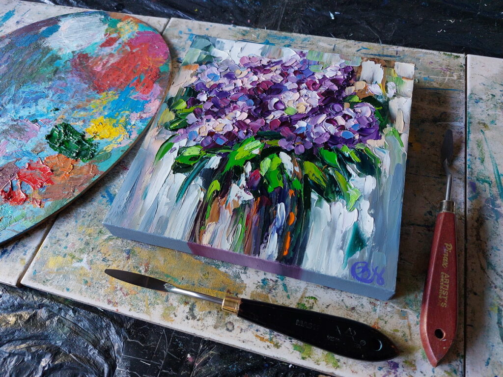 Lilac Painting