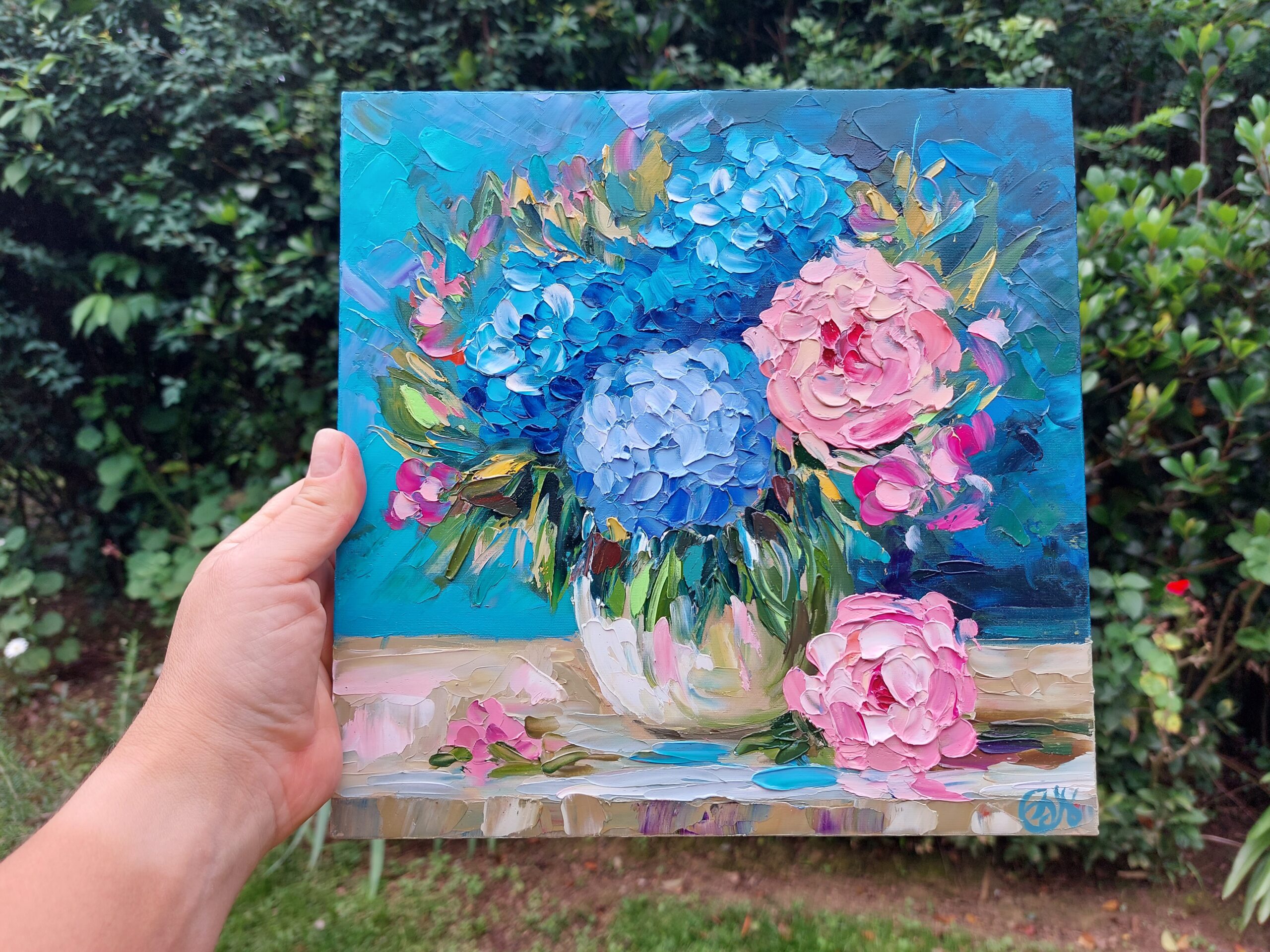 Hydrangea Painting Bouquet