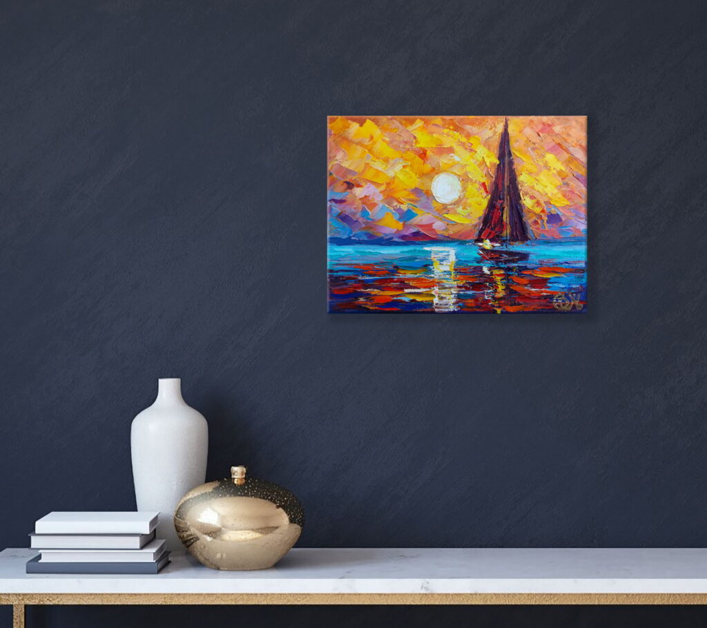 Sailing Boat Painting