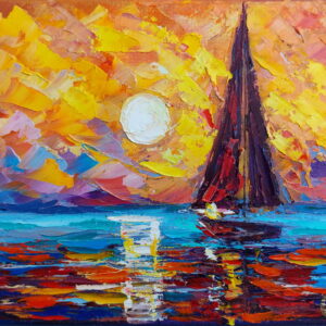 Sailing Boat Painting