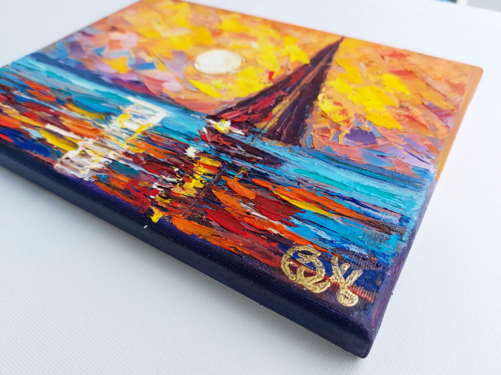 Sailing Boat Painting