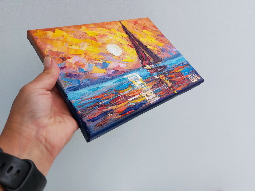 Sailing Boat Painting