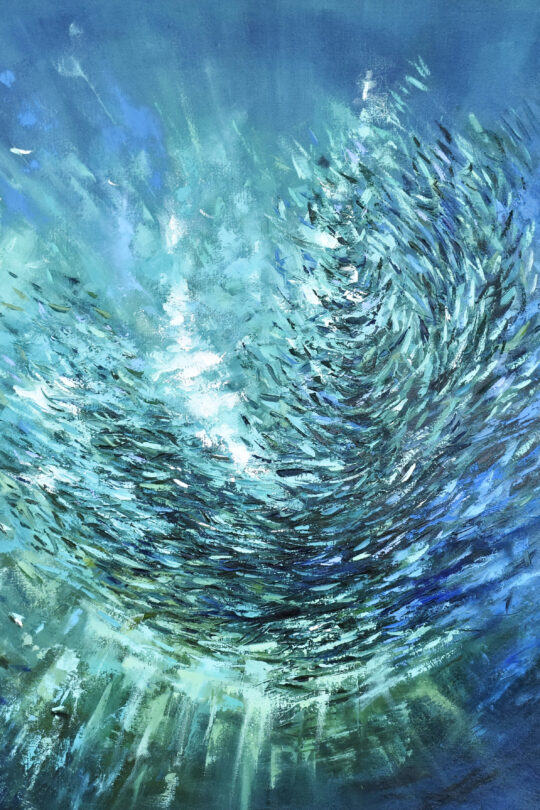 Sardine Run Baitball Painting Oil