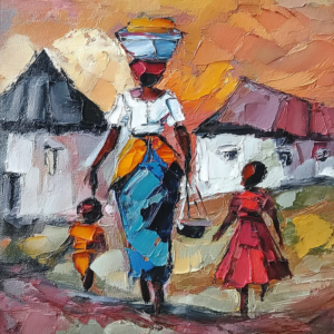 African village painting