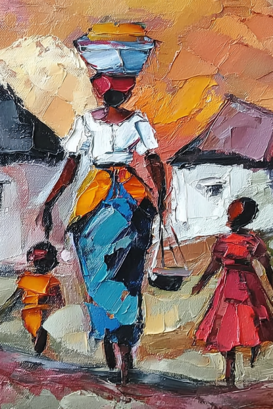 African village painting