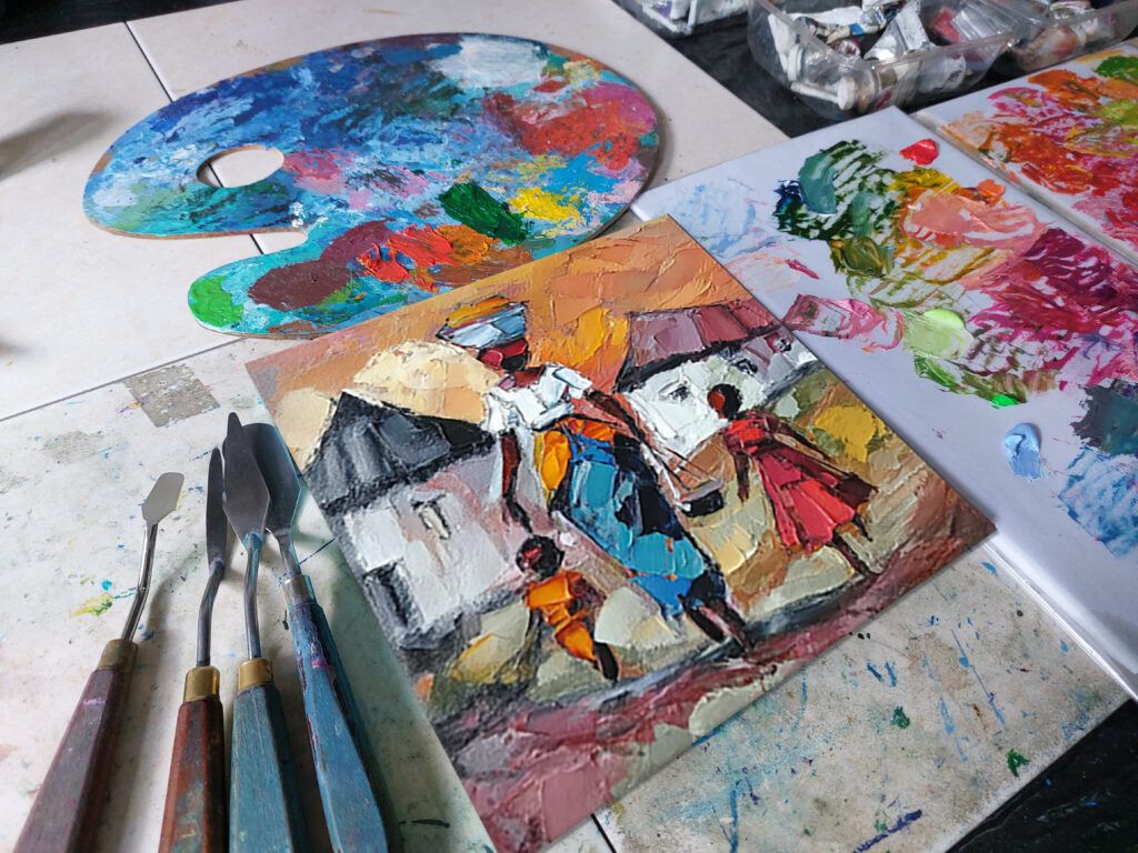 African village painting
