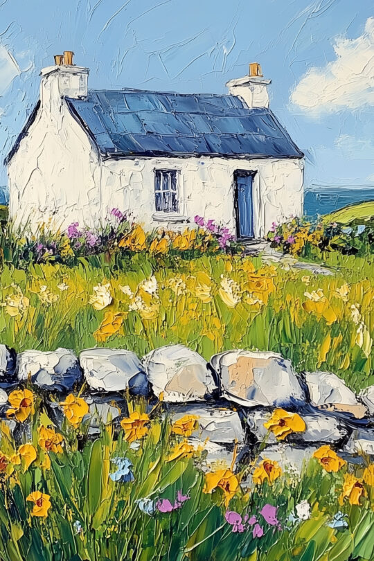 Irish Cottage Painting