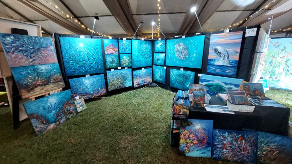 underwater painting by OlgaNikitinArt