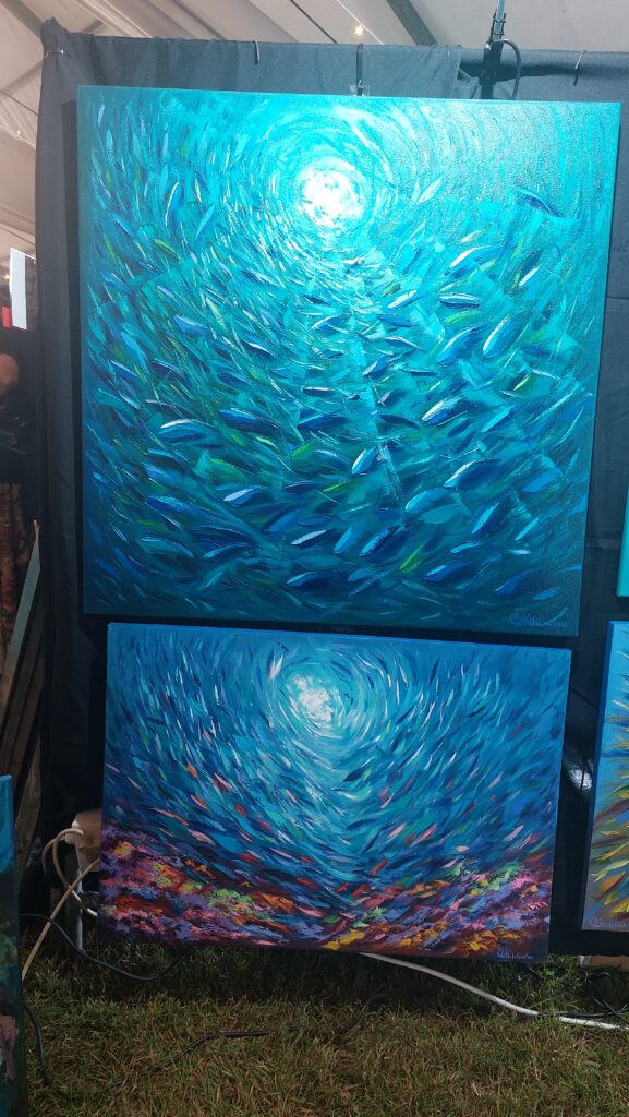 sardine run painting